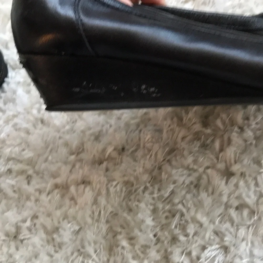 AGL Black Low Wedges, used